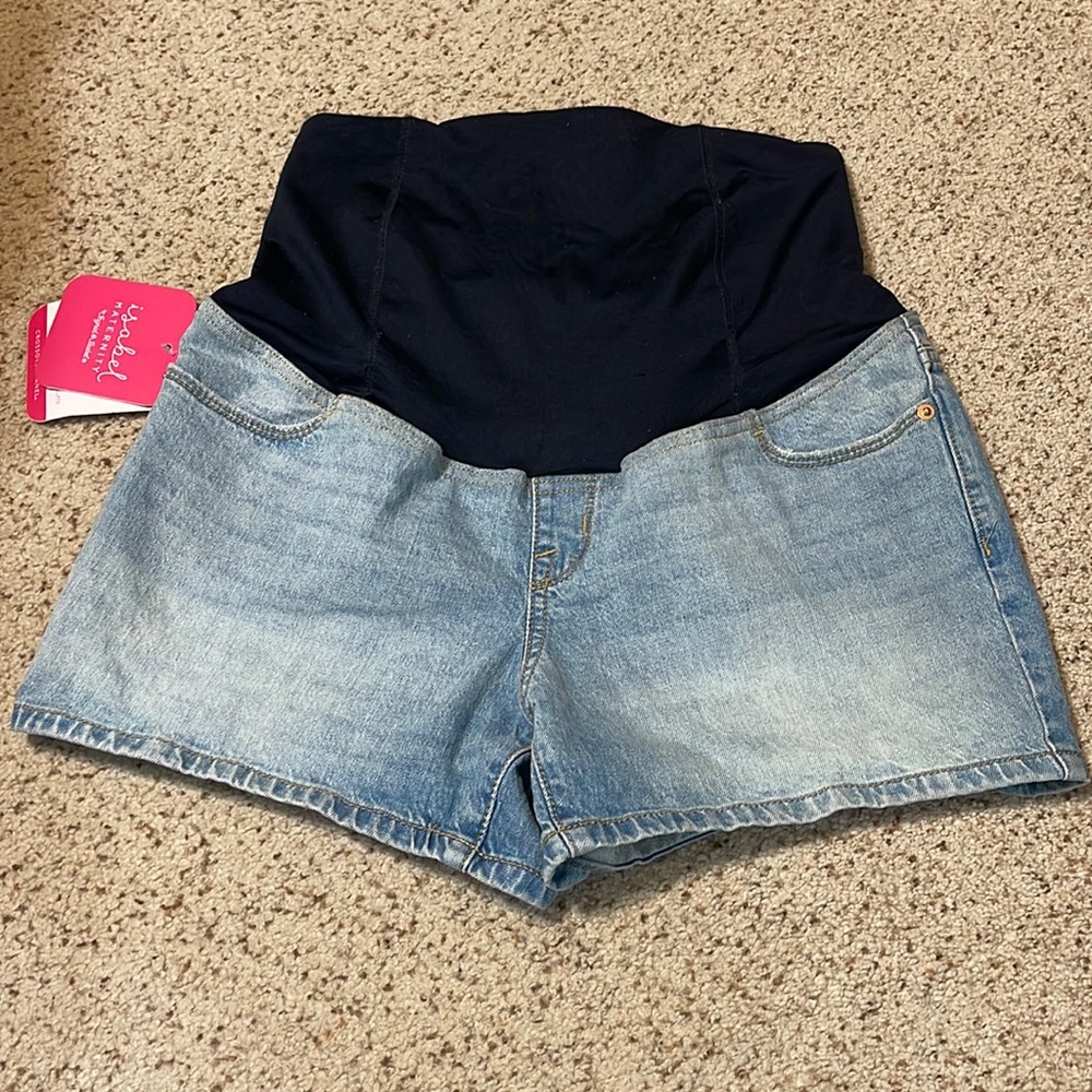 NWT Isabel maternity midi short size 4